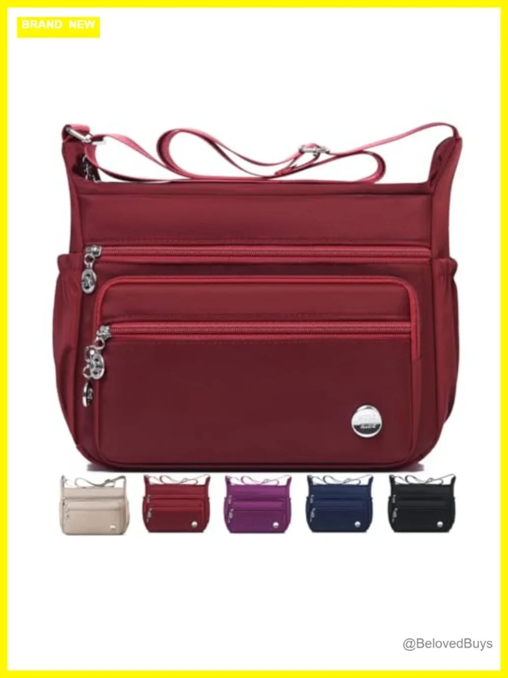 Women Crossbody Bag Shoulder Handbag Roomy Multiple Pockets Purse Tote Satchel